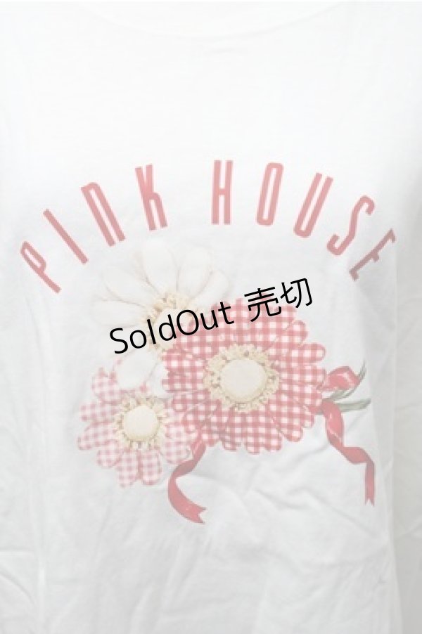 画像3: PINK HOUSE / 表参道店限定 マーガレットプリントTシャツ XL 白 S-26-02-17-018-LO-BL-AS-ZS (3)