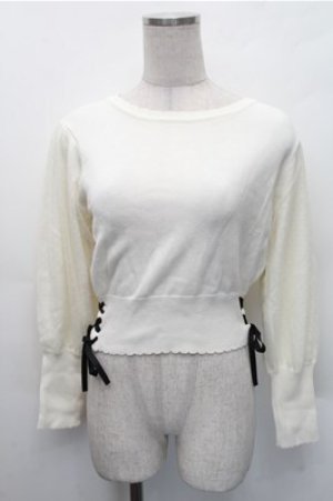 画像: axes femme POETIQUE / /チュール袖プルオーバー  キナリ S-26-02-17-020-AX-TO-HR-ZS