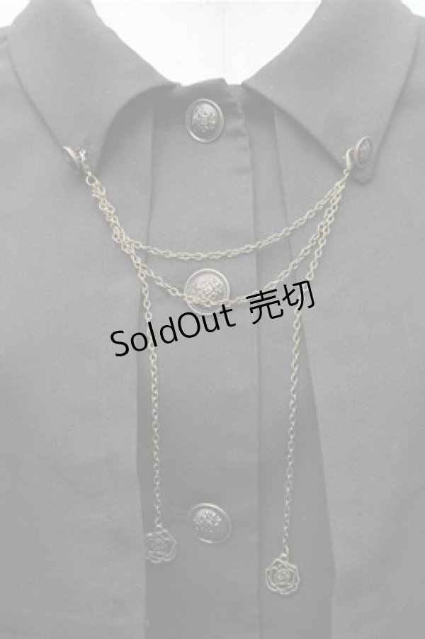 画像3: axes femme / チェーン付ケープジャケット  黒 S-26-02-17-023-AX-TO-AS-ZS (3)