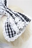 画像2: BABY,THE STARS SHINE BRIGHT / Fragrant Floral Menuetカチューシャ  黒ｘ白 S-26-02-17-004-BA-AC-HR-ZS (2)