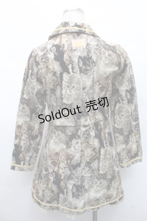 画像2: Dangerous nude / ネコゴブランコートワンピース   S-26-02-17-026-PU-CO-AS-ZS (2)