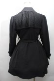 画像2: axes femme / レース重ねクラシックコート  黒 S-26-02-17-027-AX-CO-AS-ZS (2)