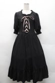 画像1: m petit by misako / AMレースアップワンピース L 黒 S-26-02-17-031-LO-OP-AS-ZS (1)