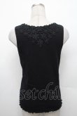 画像2: axes femme / 吸水速乾モチーフレースタンク  黒 S-26-02-18-032-AX-TO-HR-ZS (2)