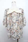 画像2: axes femme / /お花シフォントップス  アイボリー S-26-02-18-034-AX-TO-HR-ZS (2)