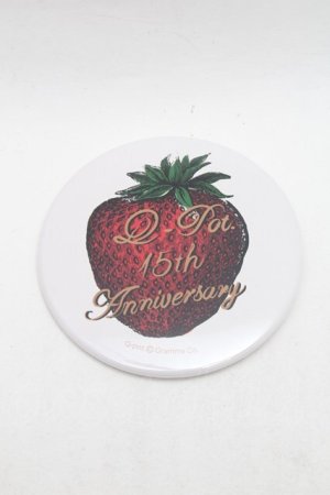 画像: Q-pot. / 缶バッジ  白 S-26-02-18-004-QP-AC-AS-ZS