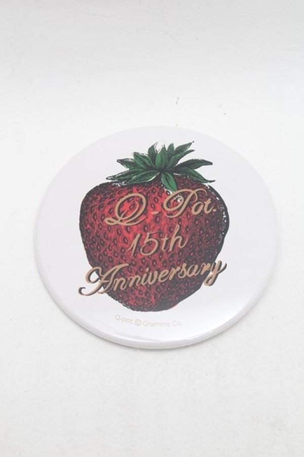 画像1: Q-pot. / 缶バッジ  白 S-26-02-18-004-QP-AC-AS-ZS (1)