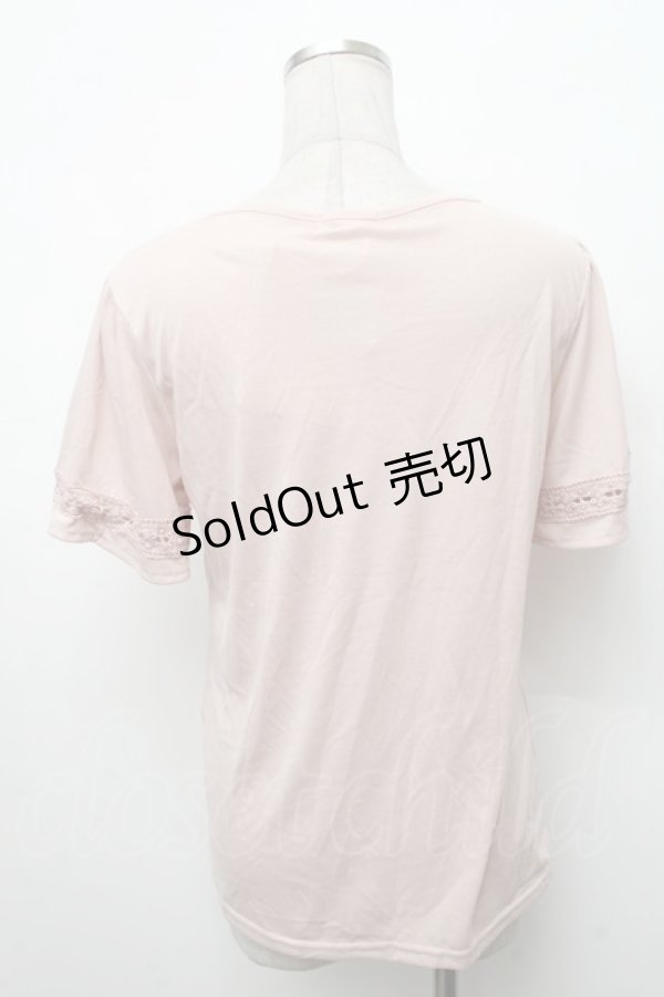 画像2: axes femme / ハシゴレース使いインナープルオーバー  ピンク S-26-02-18-039-AX-TO-HR-ZS (2)