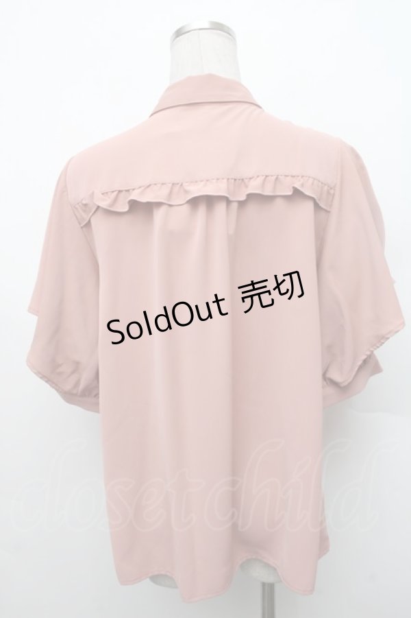 画像2: axes femme / ブーケリボン刺繍ブラウス  ピンク S-26-02-18-040-AX-BL-HR-ZS (2)