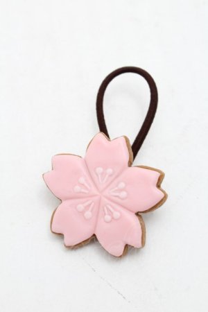 画像: Q-pot. / サクラシュガークッキーヘアゴム  ピンク S-26-02-18-005-QP-AC-AS-ZS