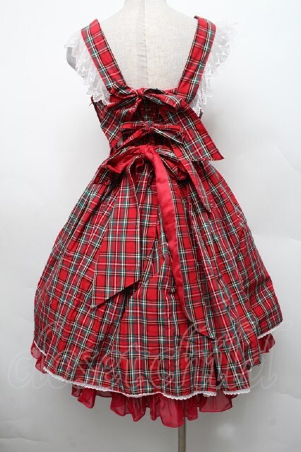 画像2: Angelic Pretty / Campusジャンパースカート  赤 S-26-02-18-049-AP-OP-AS-ZS (2)