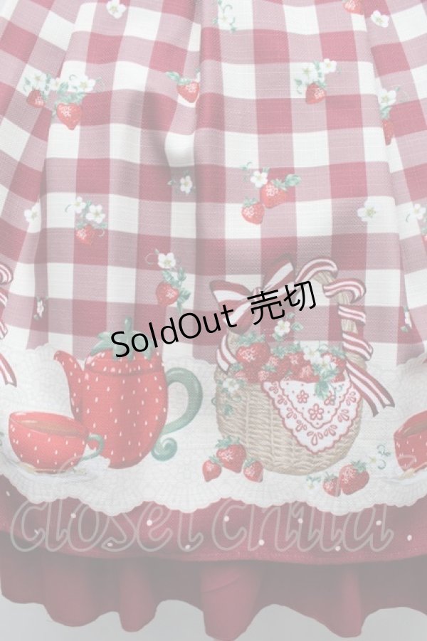 画像3: axes femme kawaii / ベリーズピクニックワンピース  赤 S-26-02-18-050-AX-OP-AS-ZS (3)