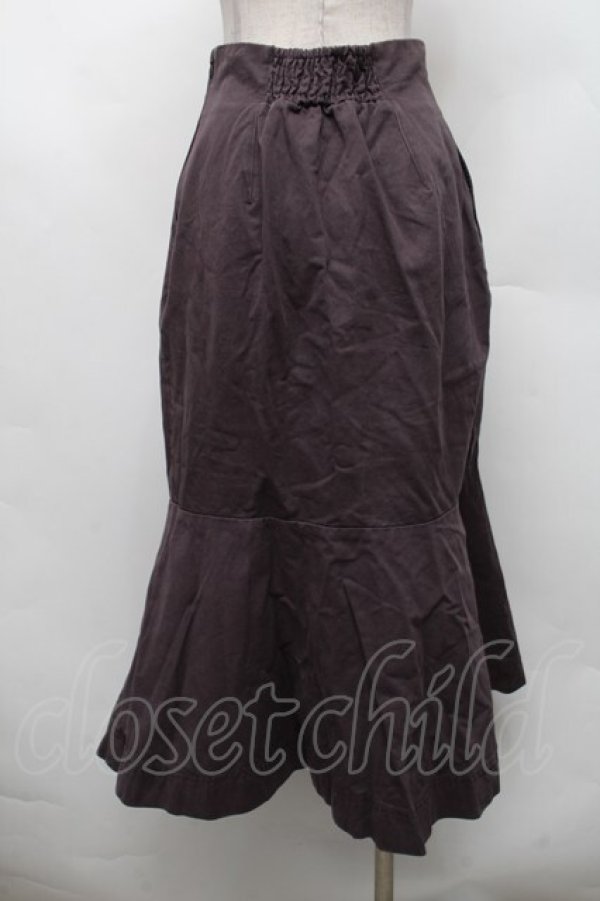 画像2: an another angelus / フロントレースアップロングマーメイドスカート F ブラウン S-26-02-18-053-CA-SK-TE-ZS (2)