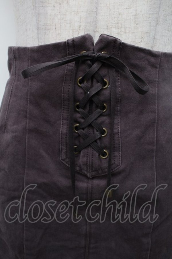 画像3: an another angelus / フロントレースアップロングマーメイドスカート F ブラウン S-26-02-18-053-CA-SK-TE-ZS (3)