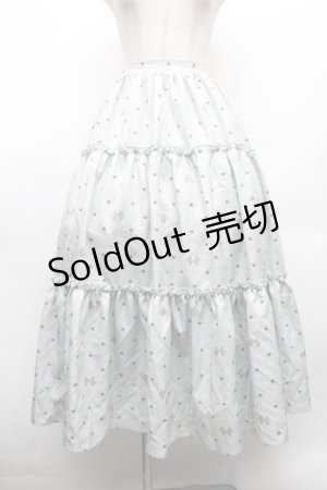 画像: axes femme kawaii / ハートドット柄ティアードスカート  ミント S-26-02-18-059-AX-SK-AS-ZS