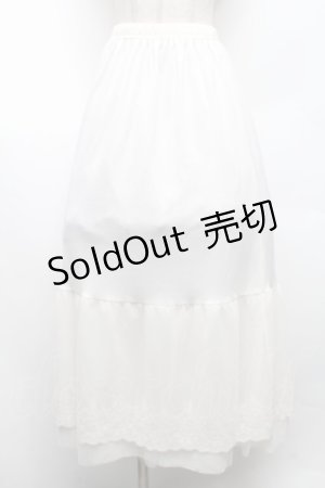 画像: axes femme / 選べる着丈レースペチスカート L 生成り S-26-02-18-060-AX-SK-TE-ZS