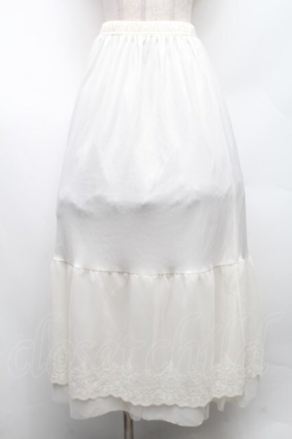 画像1: axes femme / 選べる着丈レースペチスカート L 生成り S-26-02-18-060-AX-SK-TE-ZS (1)