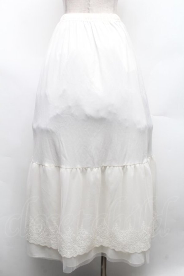 画像2: axes femme / 選べる着丈レースペチスカート L 生成り S-26-02-18-060-AX-SK-TE-ZS (2)