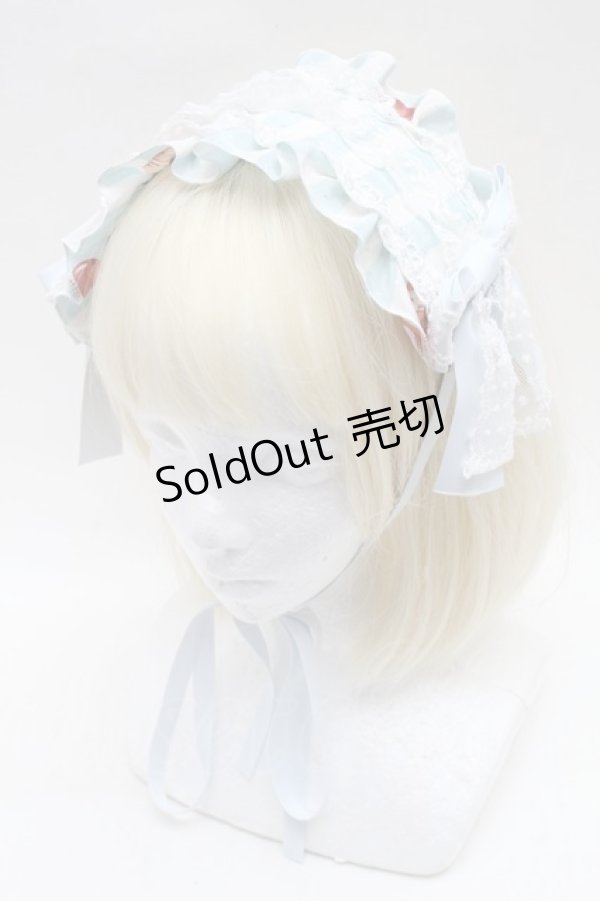 画像1: metamorphose / Cats and Cherry Cakeヘッドドレス  サックス S-26-02-18-015-ME-OP-HR-ZS (1)