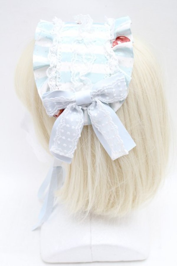 画像2: metamorphose / Cats and Cherry Cakeヘッドドレス  サックス S-26-02-18-015-ME-OP-HR-ZS (2)