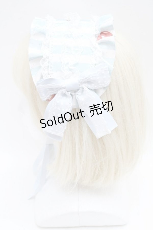 画像2: metamorphose / Cats and Cherry Cakeヘッドドレス  サックス S-26-02-18-015-ME-OP-HR-ZS (2)