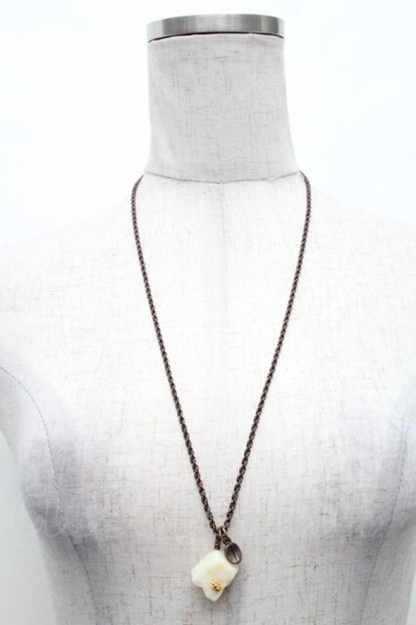 画像1: Q-pot. / シュガーキューブネックレス  ブラウン S-26-02-18-016-QP-AC-AS-ZS (1)