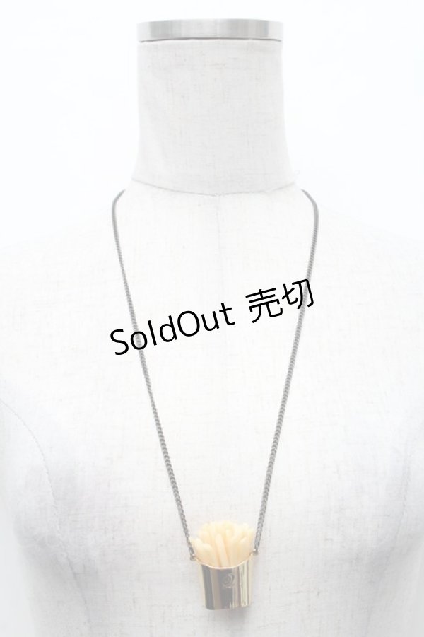 画像1: Q-pot. / Q-pot. ダイナーラッキーフレンチフライネックレス  ゴールド S-26-02-18-017-QP-AC-AS-ZS (1)