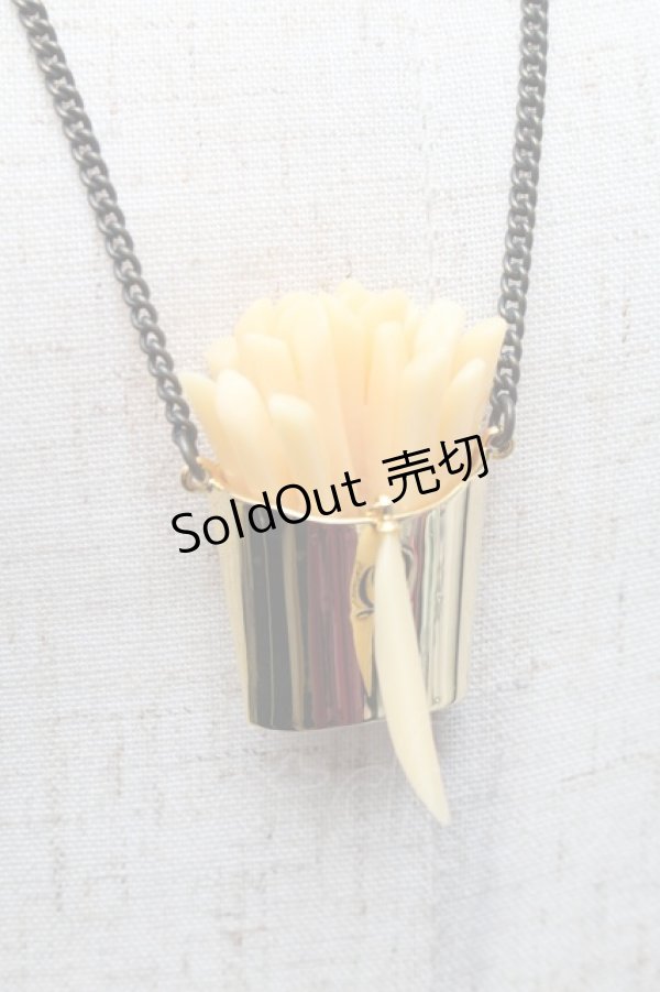 画像3: Q-pot. / Q-pot. ダイナーラッキーフレンチフライネックレス  ゴールド S-26-02-18-017-QP-AC-AS-ZS (3)