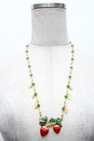 画像: Q-pot. / ストロベリーフィールドネックレス  ゴールド S-26-02-18-018-QP-AC-AS-ZS