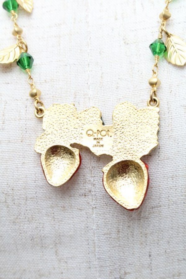 画像4: Q-pot. / ストロベリーフィールドネックレス  ゴールド S-26-02-18-018-QP-AC-AS-ZS (4)