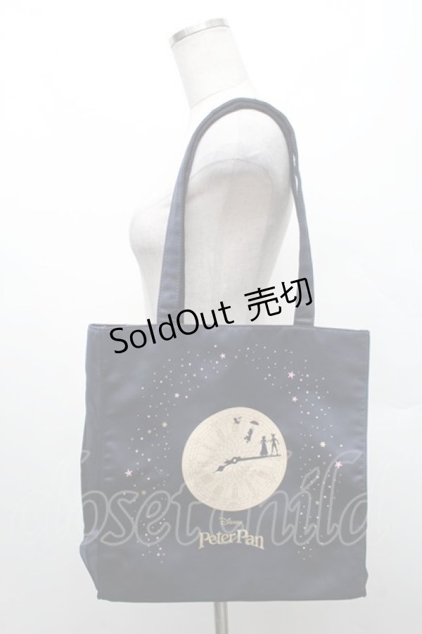 画像1: Maison de FLEUR / Peter Pan/スクエアトートバッグ  紺 S-26-02-18-019-LO-BG-AS-ZS (1)