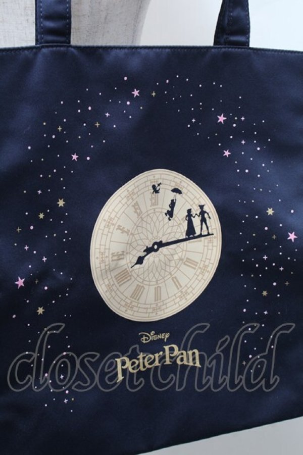 画像2: Maison de FLEUR / Peter Pan/スクエアトートバッグ  紺 S-26-02-18-019-LO-BG-AS-ZS (2)