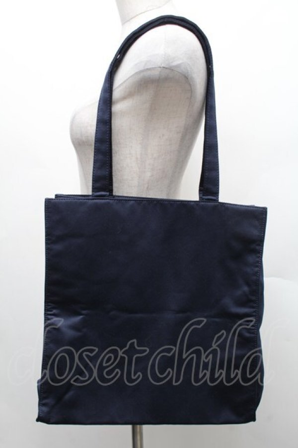 画像4: Maison de FLEUR / Peter Pan/スクエアトートバッグ  紺 S-26-02-18-019-LO-BG-AS-ZS (4)