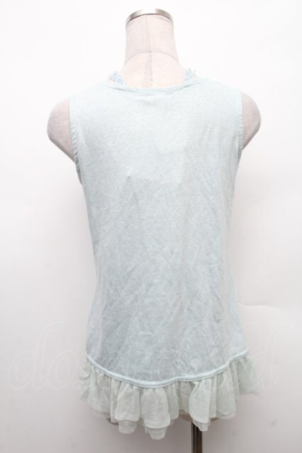 画像2: axes femme / ラメクロスタンクトップ  サックス S-26-02-18-024-AX-TO-HR-ZS (2)