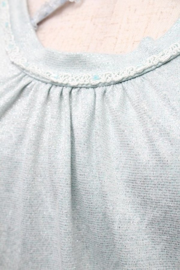 画像3: axes femme / ラメクロスタンクトップ  サックス S-26-02-18-024-AX-TO-HR-ZS (3)