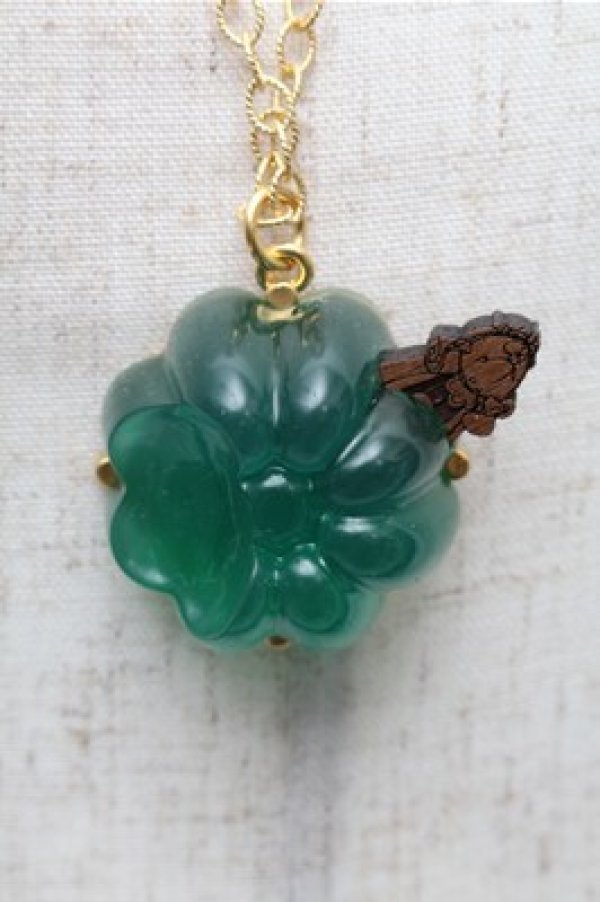 画像2: Q-pot. / コグスワース/ゼリーネックレス  グリーン S-26-02-19-039-QP-AC-AS-ZS (2)