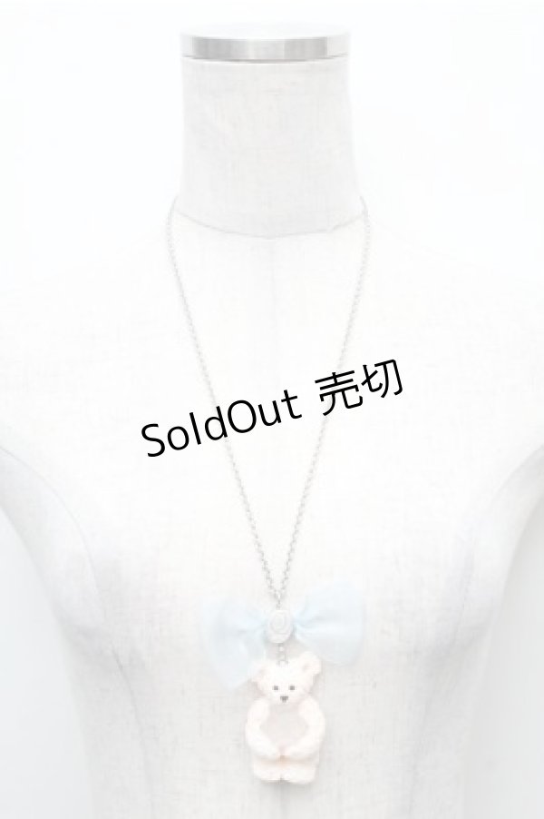 画像1: Q-pot. / ポーラーベアーホワイトチョコレートクッキーネックレス  白 S-26-02-19-041-QP-AC-HR-ZS (1)