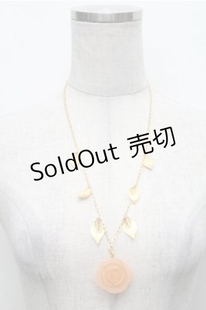 画像: Q-pot. / オレンジローズ パート ドゥ フリュイ ネックレス  オレンジ S-26-02-19-042-QP-AC-HR-ZS