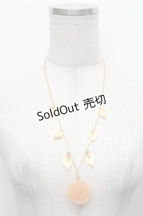 画像1: Q-pot. / オレンジローズ パート ドゥ フリュイ ネックレス  オレンジ S-26-02-19-042-QP-AC-HR-ZS (1)