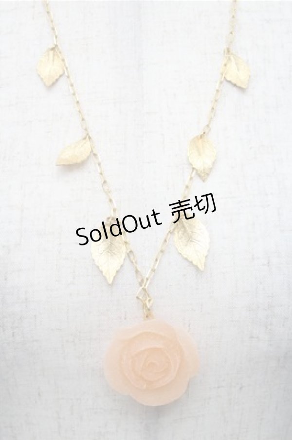 画像2: Q-pot. / オレンジローズ パート ドゥ フリュイ ネックレス  オレンジ S-26-02-19-042-QP-AC-HR-ZS (2)