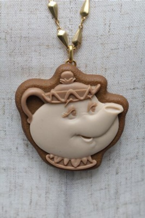 画像2: Q-pot. / ミセスポットシュガークッキーネックレス  ブラウン S-26-02-19-043-QP-AC-HR-ZS (2)