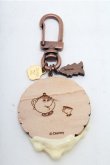 画像2: Q-pot. / 美女と野獣/ルミエール/ビスケットキーホルダー  ブラウン S-26-02-19-009-QP-AC-HR-ZS (2)
