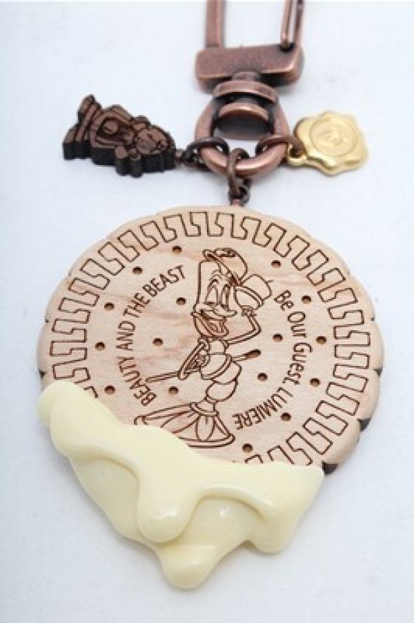 画像3: Q-pot. / 美女と野獣/ルミエール/ビスケットキーホルダー  ブラウン S-26-02-19-009-QP-AC-HR-ZS (3)