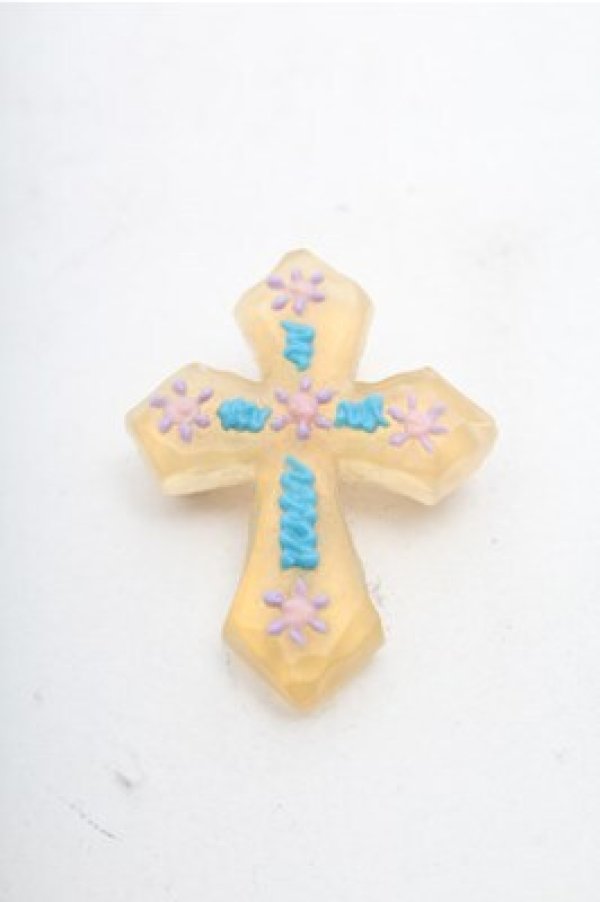 画像1: Q-pot. / クロスシュガーブローチ  クリア S-26-02-19-011-QP-AC-AS-ZS (1)