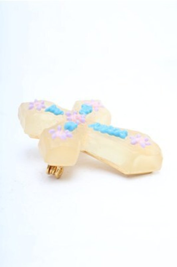 画像3: Q-pot. / クロスシュガーブローチ  クリア S-26-02-19-011-QP-AC-AS-ZS (3)