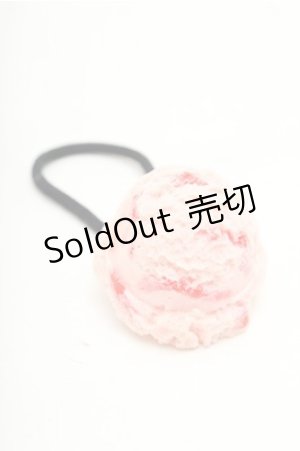 画像: Q-pot. / Strawberry Marble Iceヘアゴム  ピンク S-26-02-19-016-QP-AC-AS-ZS