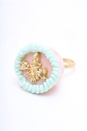 画像: Q-pot. / セバスチャンケーキリング  ピンクｘミント S-26-02-19-032-QP-AC-HR-ZS