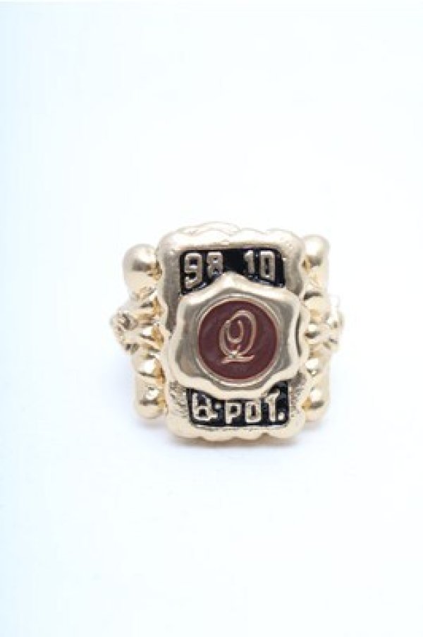 画像1: Q-pot. / チョコレートカレッジリング  ゴールド S-26-02-19-033-QP-AC-AS-ZS (1)