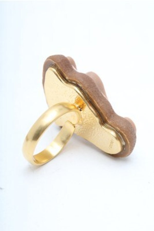 画像2: Q-pot. / チップシュガークッキーリング  ブラウン S-26-02-19-034-QP-AC-HR-ZS (2)