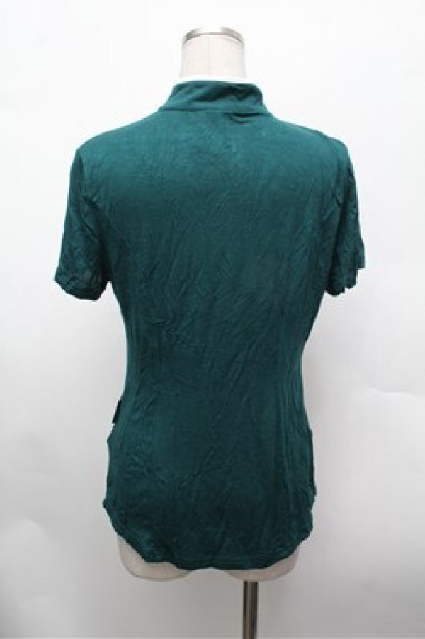 画像3: Ozz oneste / チャイナボタンカットソー  グリーン S-26-02-20-031-OO-TO-AS-ZS (3)